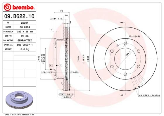 Breco BS 8974 - Тормозной диск avtokuzovplus.com.ua