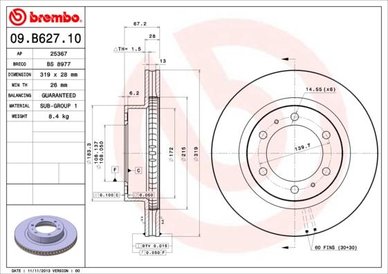 Breco BS 8977 - Тормозной диск autodnr.net