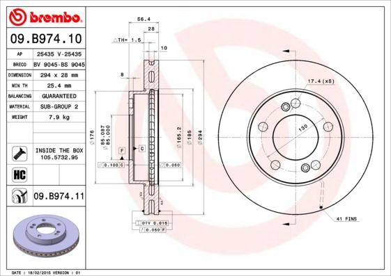 Breco BS 9045 - Тормозной диск avtokuzovplus.com.ua