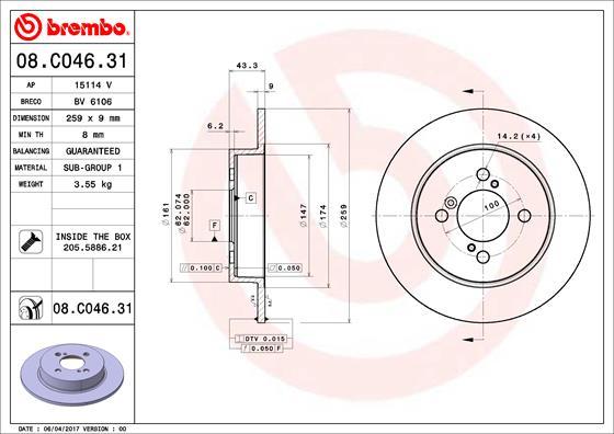 Breco BV 6106 - Тормозной диск autodnr.net