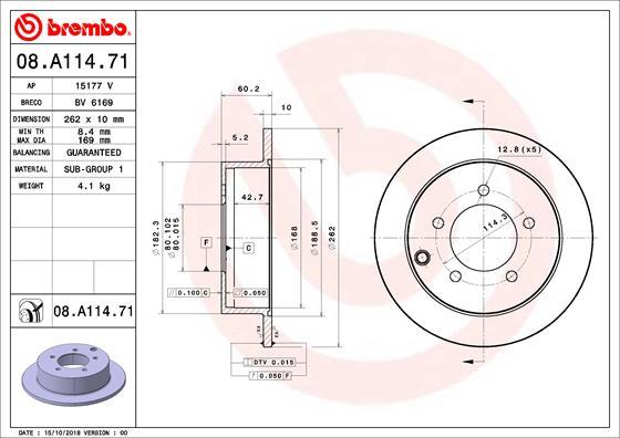 Breco BV 6169 - Тормозной диск autodnr.net