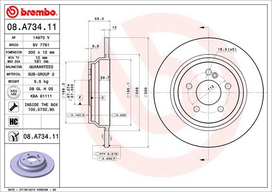 Breco BV 7761 - Тормозной диск avtokuzovplus.com.ua