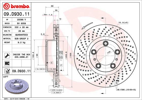 Breco BV 8058 - Гальмівний диск autocars.com.ua