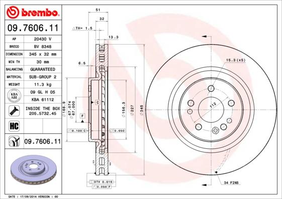 Breco BV 8348 - Тормозной диск avtokuzovplus.com.ua