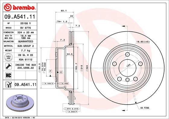 Breco BV 8776 - Гальмівний диск autocars.com.ua