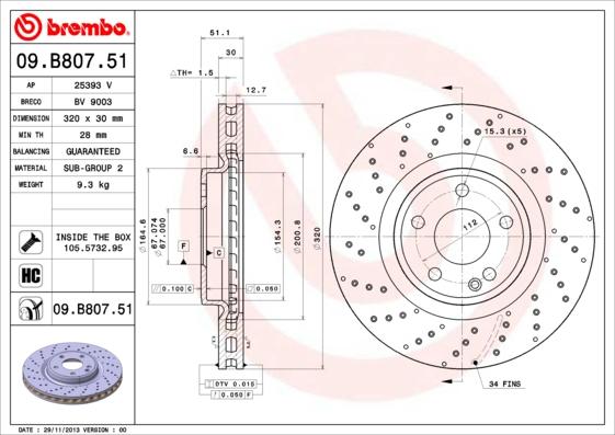 Breco BV 9003 - Тормозной диск avtokuzovplus.com.ua