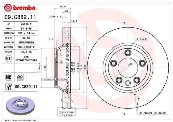 Breco BV 9195 - Гальмівний диск autocars.com.ua