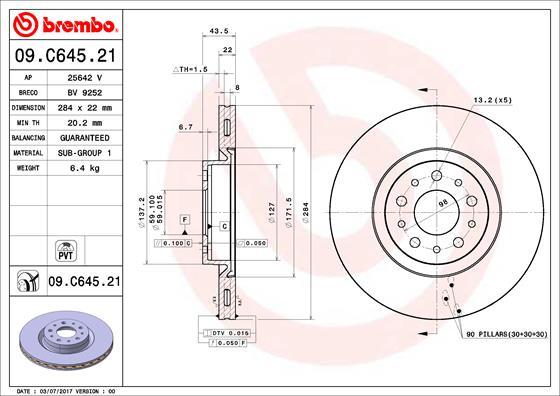 Breco BV 9252 - Тормозной диск avtokuzovplus.com.ua