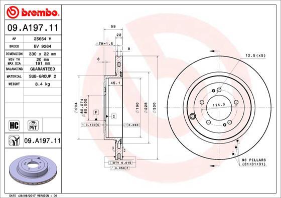Breco BV 9264 - Тормозной диск autodnr.net