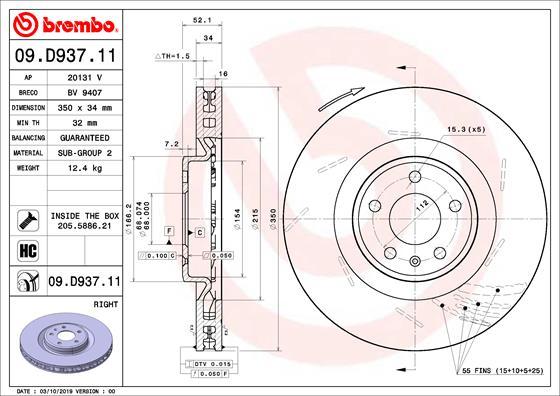 Breco BV 9407 - Тормозной диск avtokuzovplus.com.ua