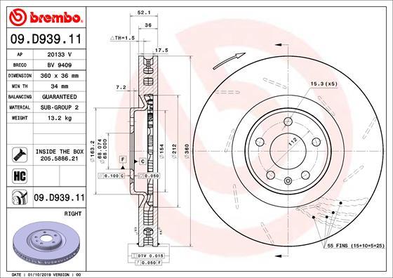 Breco BV 9409 - Тормозной диск avtokuzovplus.com.ua