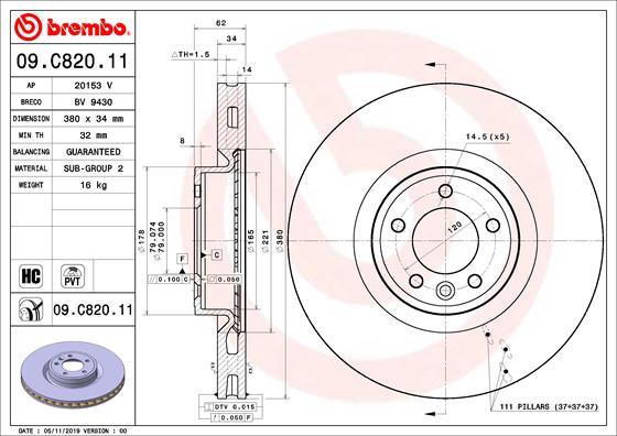 Breco BV 9430 - Гальмівний диск autocars.com.ua