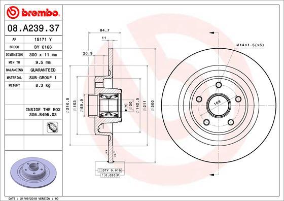 Breco BY 6163 - Тормозной диск avtokuzovplus.com.ua