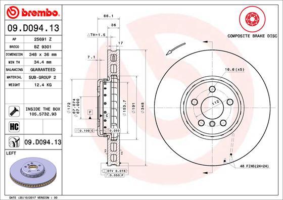 Breco BZ 9301 - Тормозной диск avtokuzovplus.com.ua