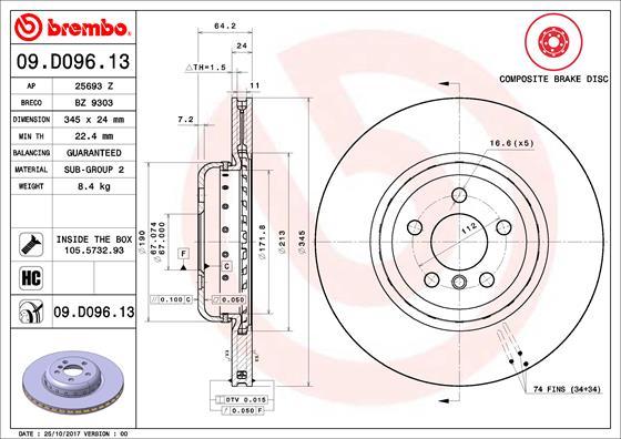 Breco BZ 9303 - Тормозной диск avtokuzovplus.com.ua