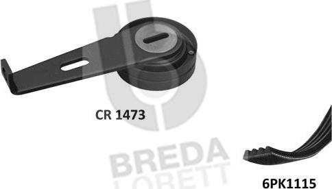 Breda Lorett KCA0002 - Поликлиновый ременный комплект autodnr.net