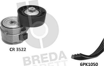Breda Lorett KCA0012 - Поликлиновый ременный комплект autodnr.net