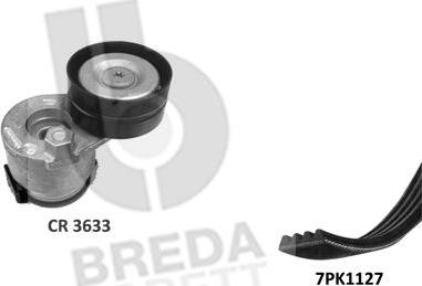 Breda Lorett KCA0043 - Поликлиновый ременный комплект avtokuzovplus.com.ua