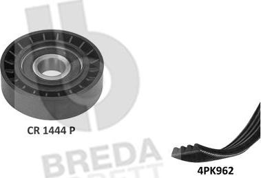 Breda Lorett KCA0050 - Поликлиновый ременный комплект avtokuzovplus.com.ua