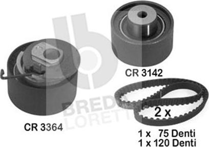 Breda Lorett KCD0073 - Комплект ремня ГРМ avtokuzovplus.com.ua