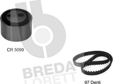 Breda Lorett KCD0210 - Комплект ременя ГРМ autocars.com.ua