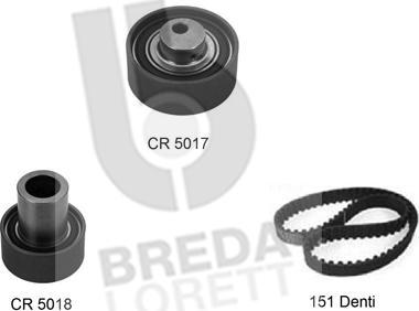 Breda Lorett KCD0223 - Комплект ременя ГРМ autocars.com.ua