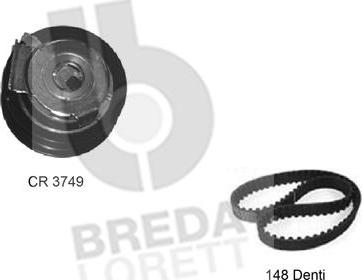 Breda Lorett KCD0225 - Комплект ременя ГРМ autocars.com.ua