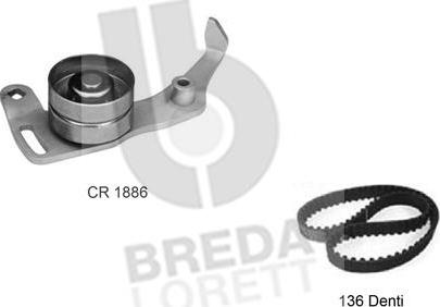 Breda Lorett KCD0229 - Комплект ремня ГРМ avtokuzovplus.com.ua