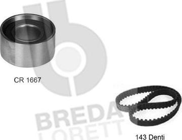 Breda Lorett KCD0257 - Комплект ременя ГРМ autocars.com.ua