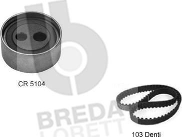Breda Lorett KCD0260 - Комплект ременя ГРМ autocars.com.ua