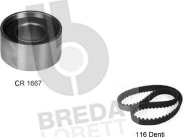 Breda Lorett KCD0266 - Комплект ременя ГРМ autocars.com.ua