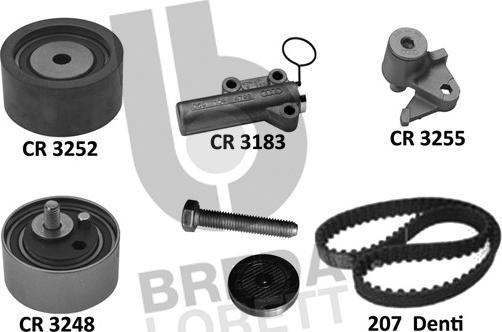 Breda Lorett KCD0670 - Комплект ремня ГРМ avtokuzovplus.com.ua