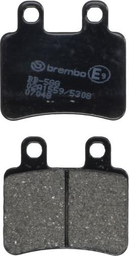 Brembo 07048 - Гальмівні колодки, дискові гальма autocars.com.ua