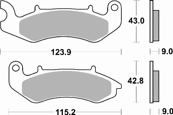 Brembo 07115 - Гальмівні колодки, дискові гальма autocars.com.ua