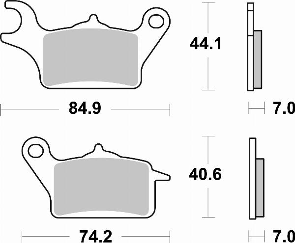 Brembo 07122 - Гальмівні колодки, дискові гальма autocars.com.ua