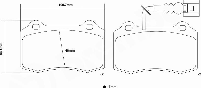 Brembo 07.B314.03 - Комплект високоефективних гальмівних колодок autocars.com.ua