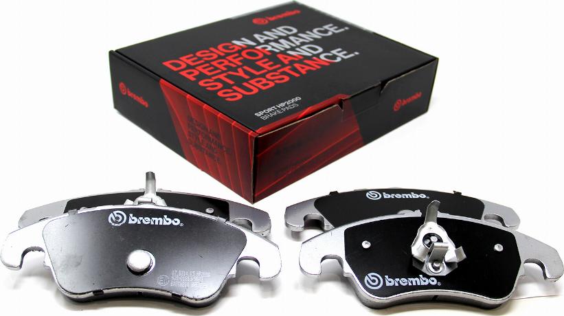 Brembo 07.B314.05 - Комплект високоефективних гальмівних колодок autocars.com.ua