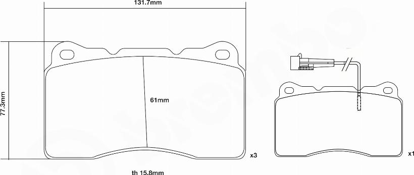 Brembo 07.B314.64 - Комплект високоефективних гальмівних колодок autocars.com.ua