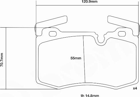 Brembo 07.B314.74 - Комплект высокоэффективных тормозных колодок avtokuzovplus.com.ua