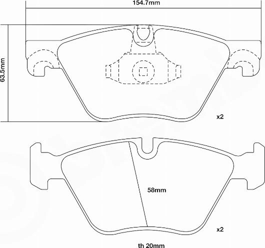 Brembo 07.B314.97 - Комплект высокоэффективных тормозных колодок avtokuzovplus.com.ua