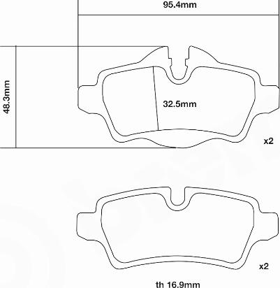 Brembo 07.B315.33 - Комплект високоефективних гальмівних колодок autocars.com.ua