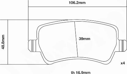 Brembo 07.B315.34 - Комплект високоефективних гальмівних колодок autocars.com.ua