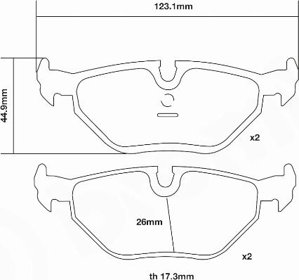 Brembo 07.B315.35 - Комплект высокоэффективных тормозных колодок avtokuzovplus.com.ua