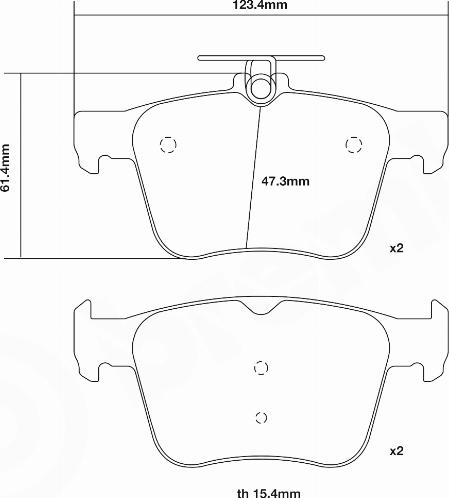 Brembo 07.B315.42 - Комплект высокоэффективных тормозных колодок avtokuzovplus.com.ua