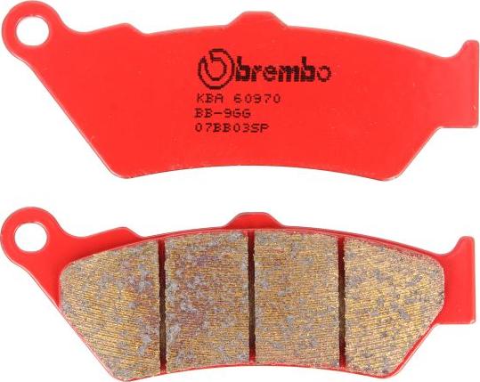 Brembo 07BB03SP - Гальмівні колодки, дискові гальма autocars.com.ua