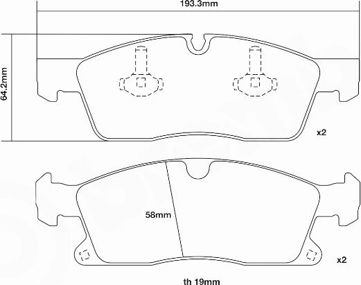 Brembo 07.D435.12 - Комплект высокоэффективных тормозных колодок avtokuzovplus.com.ua