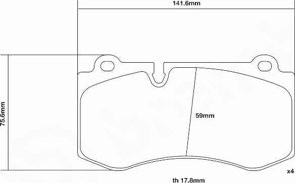 Brembo 07.D435.14 - Комплект высокоэффективных тормозных колодок avtokuzovplus.com.ua