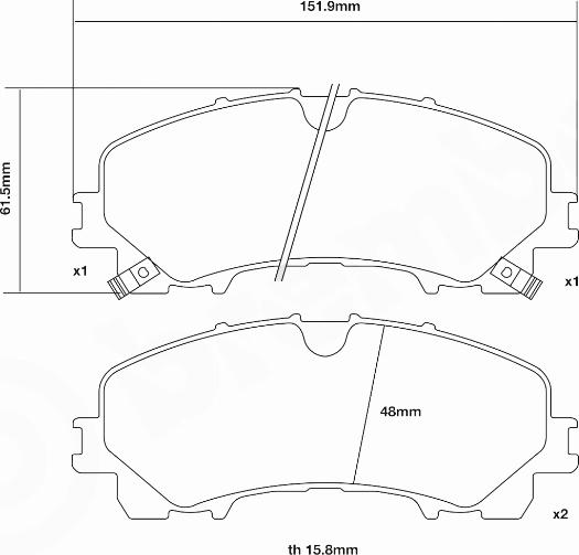 Brembo 07.D435.58 - Комплект високоефективних гальмівних колодок autocars.com.ua