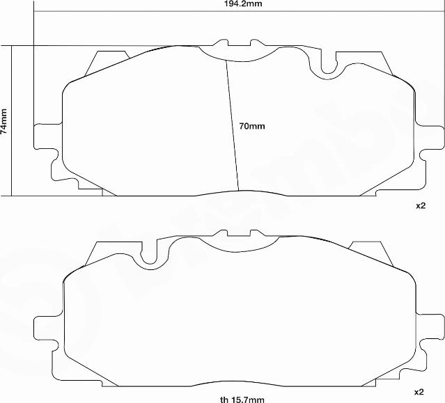 Brembo 07.D435.61 - Комплект високоефективних гальмівних колодок autocars.com.ua