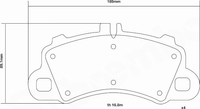 Brembo 07.D435.63 - Комплект високоефективних гальмівних колодок autocars.com.ua